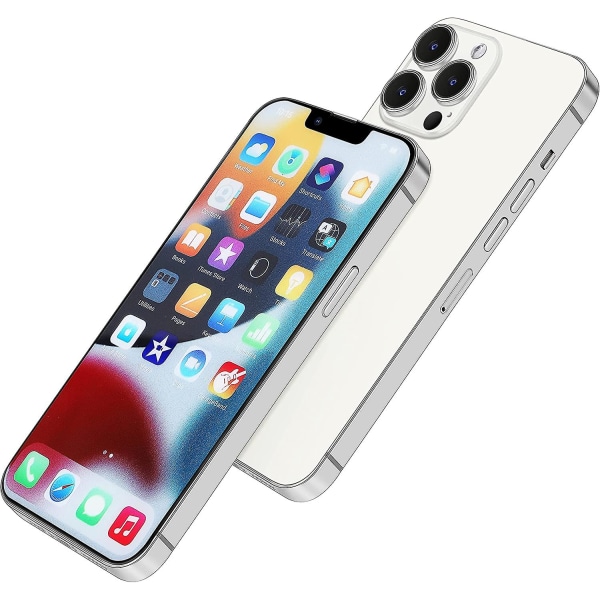 [Fuld Metal] Dummy Telefon Display Model Kompatibel Med Apple Iphone 13 Pro Max Ikke-fungerende Opgraderet Metalramme 13Pro Max silver color screen