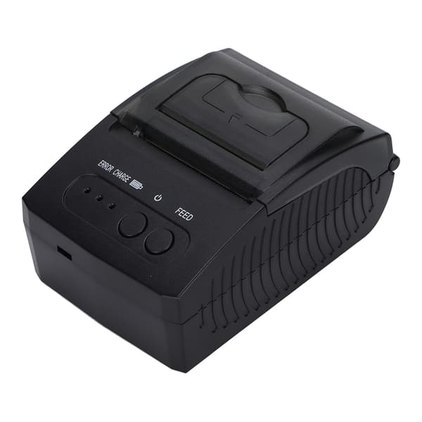 Bærbar 58 mm termisk etiketprinter POS kvitteringsprinter til Android iOS Windows EU-stik