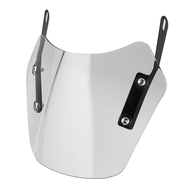 Universal Motorcycle Windshield Wind Deflector Screen with Mounting Bracket for 5-7 inch Grey