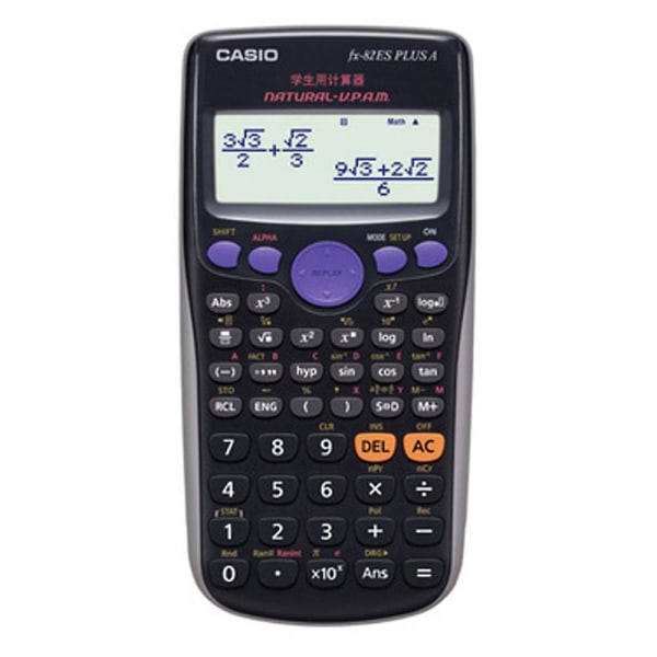 Fx-82es Plus Videnskabelig Lommeregner, Sort