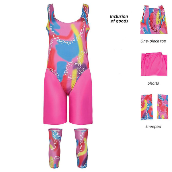 Barbie Sportswear Dragt til Mænd og Kvinder - Cosplay Halloween Kostume woman S