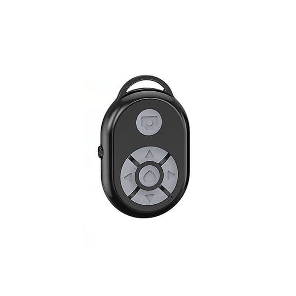 Bluetooth Fjärrkontroll för Videokamera till Iphone Xiaomi Samsung Oppo Android Mobiltelefon för Tiktok Film Sida Vändning Black