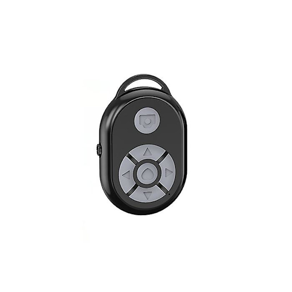 Bluetooth Fjernbetjening Videokamera Controller Til Iphone Xiaomi Samsung Oppo Android Mobiltelefon Til Tiktok Film Sideskift Black