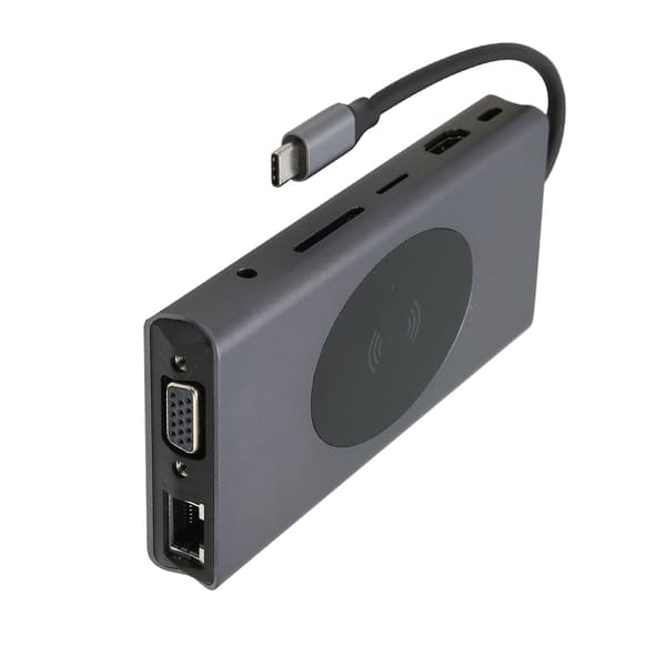 13-i-1 USB C Dockingstasjon Multifunksjonell Hub-adapter
