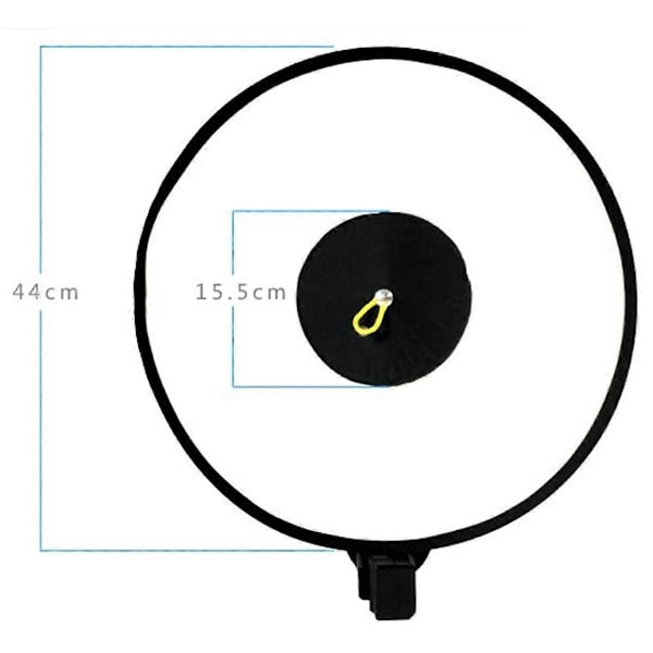 Universal 44cm Rund Flash Softbox Portabel Vikbar Stil Speedlite Diffusor Reflektor Rem för Kamera Flash As Shown