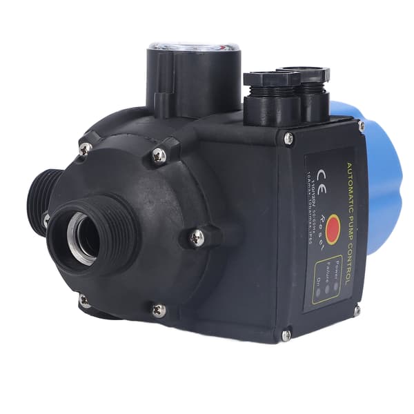 Water Pump Pressure Control Switch Waterproof Adjustable Automatic Blue Electronic Controller 0.75kw 110V-120V