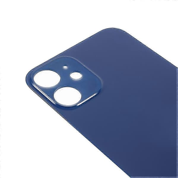 Batterihus dæksel reparationsdel til iPhone 12 (Stort hul) - Sort Blue