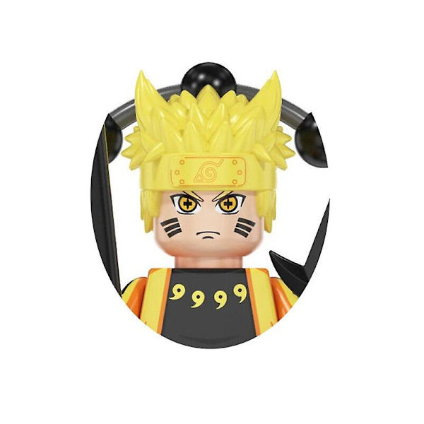 Naruto Sasuke Kakashi Akatsuki Klodser Byggeklodser Anime Tegneserie Mini Actionfigurer Hoveder Samlingslegetøj Børnefødselsdagsgaver WM2107