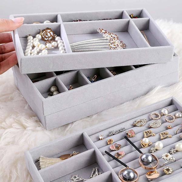 Smyckesbrickor Organizer Stapelbar Smyckestillbehör