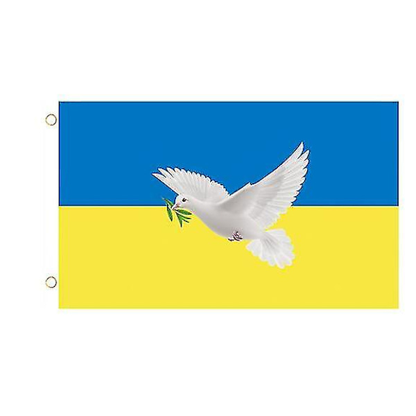 Rauhanlippu, Rauhankyyhkynen Maailmanrauhan Merkki Symbolin Lippu Patiolle Pihalle Kotiin Ulkokoristeeksi B