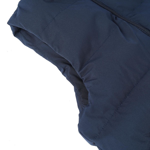 Seeunique miesten kevyt, pakattava pufferdown liivi, hihaton tikattu takki Dark Blue XL