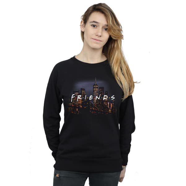 Friends Dame Logo Skyline Sweatshirt M Sort Black M