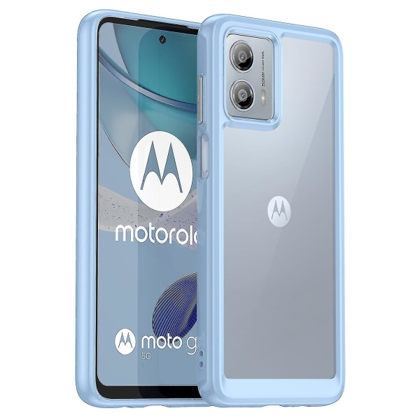 Telefoncover til Motorola Moto G53 5g - Anti-ridse TPU + Akryl Blue