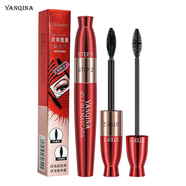 Yanqina Super Long Mascara, 4d vattentät och svettsäker Mascara color01