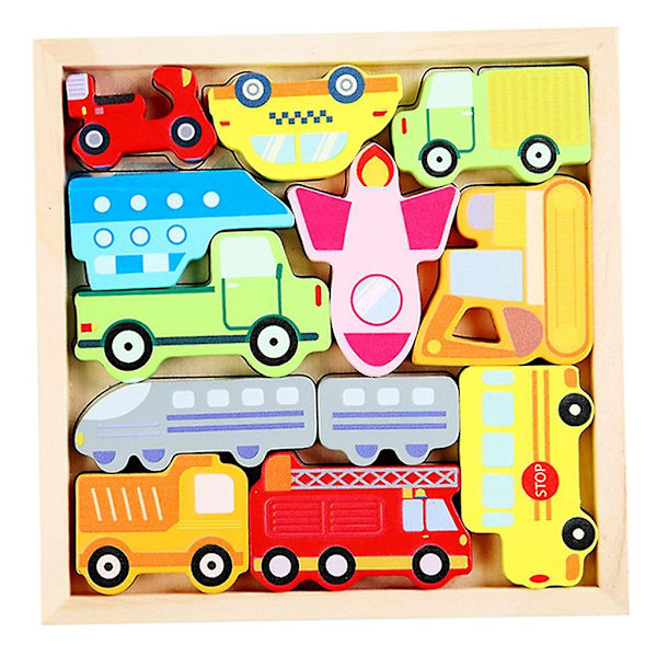 2x 3D Pussel-Jigsaw-Blockspel Förskoleinlärningsleksakspresenter För Barn