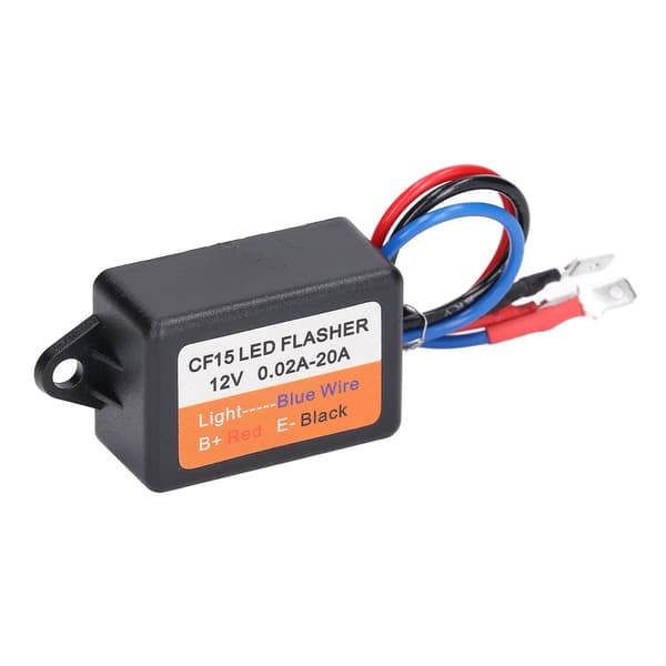 Flash Strobe Controller Auto Bil Blinker Modul LED Blinklys Relæ 12V 0.02‑20A