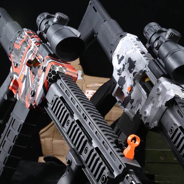 Realistisk lekepistol for Nerf Guns Dart Automatisk snikskytterrifle med skop Army green