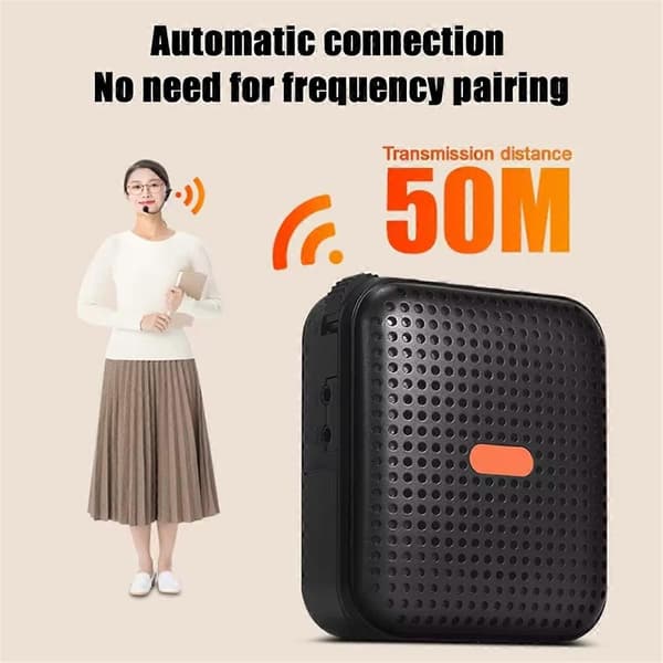 E377 Pro Mini Wireless Classroom Amplifier Multifunctional Portable Voice Amplifier for Teachers Training Tour Gu