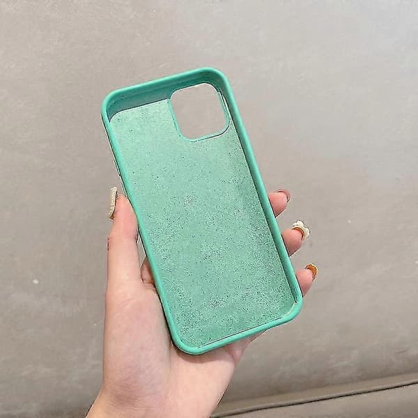 For Iphone 12 Pro Max Silikondeksel med sildebensmønster (hvit)