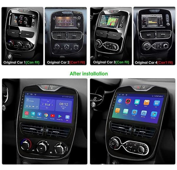 Android Auto Renault Clio 4 BH98 KH98 2012-2016 Autoradion multimediasoitin navigoinnilla 4G 8 Core 6+128 with carplay