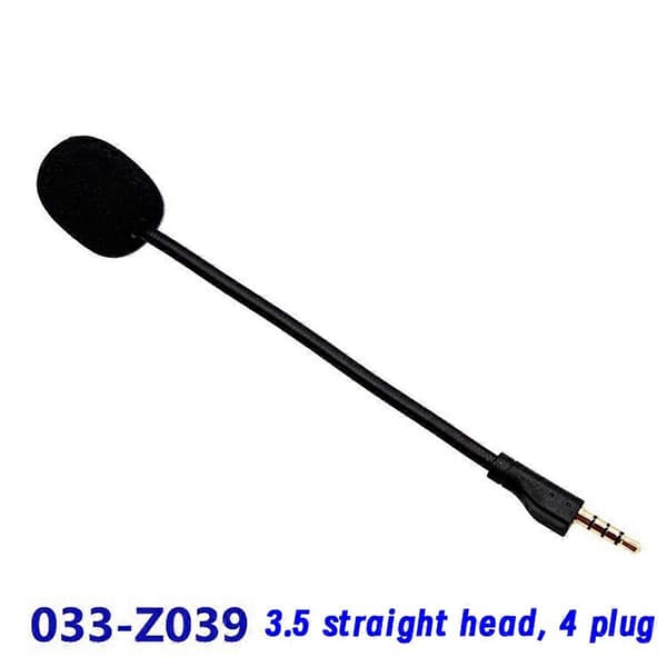Udskift 3,5 mm mikrofon til Steelseries Arctis 1 gaming-headset gaming-hovedtelefonmikrofon Black