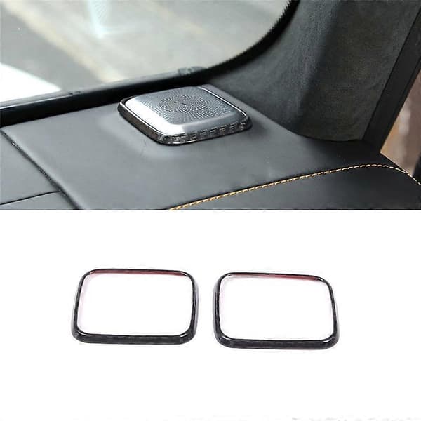 Karbonfiber Bil Centerkonsoll Side Horn Trim Beskyttelse for