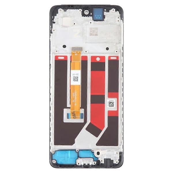 Til Oppo A58 4G Grade S LCD-skærm og Digitizer-samling + Ramme (uden logo)