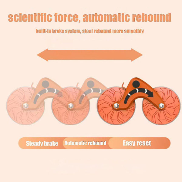 Automatisk Tilbakegående Magehjul Treningsutstyr for Magemuskler Hjemmetrening blue
