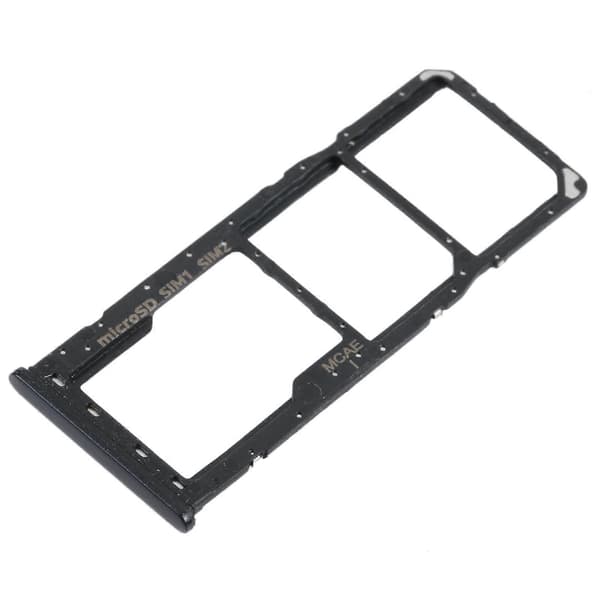 Til Samsung Galaxy M21 SM-M215 SIM-kortbakke + Micro SD-kortbakke Black