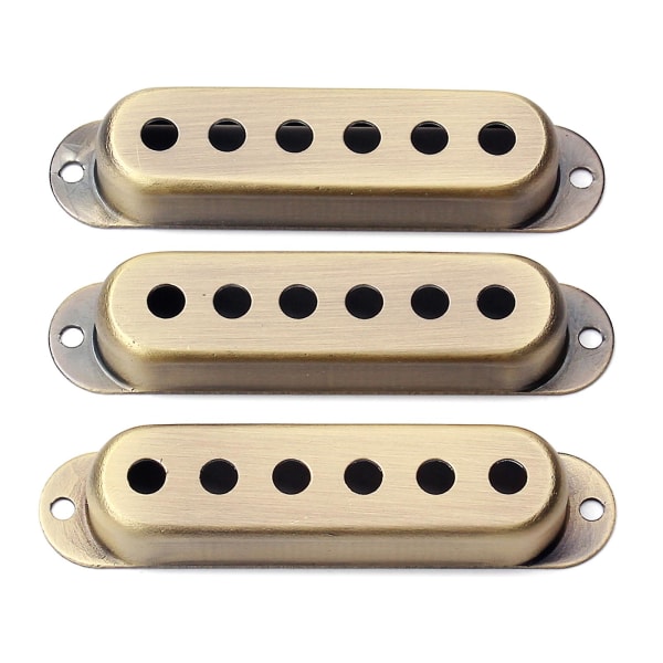 3 kpl Kitara Single-coil Pickup-kansi Musiikki-instrumenttien tarvikkeet 48mm/50mm/52mm Copper