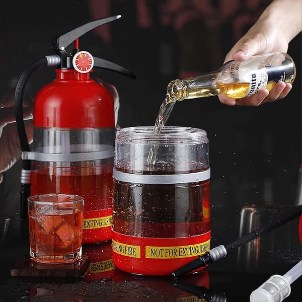 Brandsläckarformad öldispenser, spritdispenser, 100% ny
