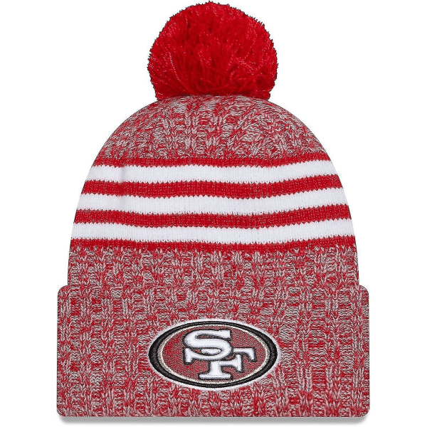 NFL Sideline Sport Strikket Hat Amerikansk Fodbold 2023/2024 Vinterhat Med Poms En Størrelse Alle Hold SportKnit to Giant-Blue31886