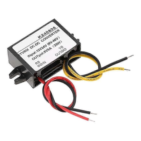 12V/24V till 5V 5A DC-DC Buck Converter Step Down Strömförsörjningsmodul
