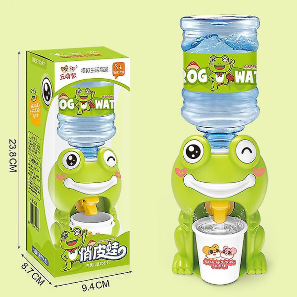 Mini Vanndispenser For Barn Gave Søt Kaldt/varmt Vann Juice Melk Drikke Fontene Simulering Tegneserie kjøkkenleke 01 Frog