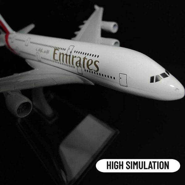 Skala 1:400 Metallflygplan Replika Emirates Airlines A380 B777 Flygplan Diecast modell Flygplan Samlarleksaker för pojkar 138.NZ B777