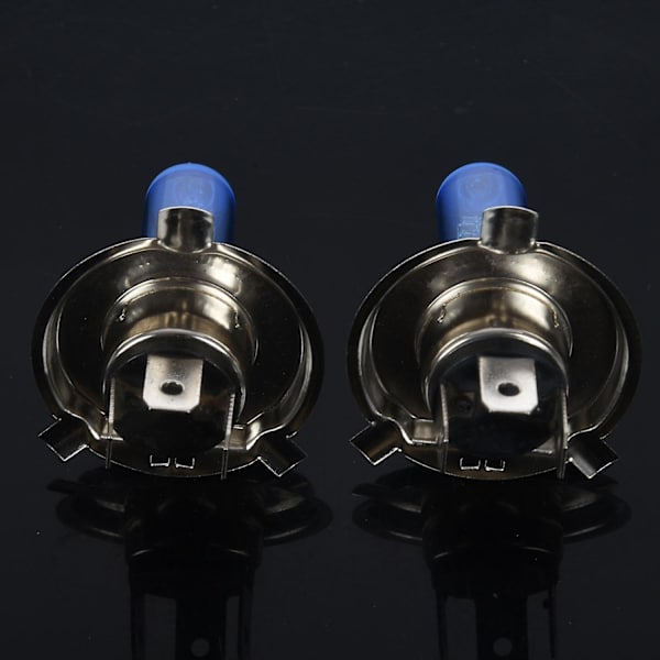 2 stk H4 100w 6000k Hvid Bil Xenon Hid Halogen Forlygtepærer Lys Lampe