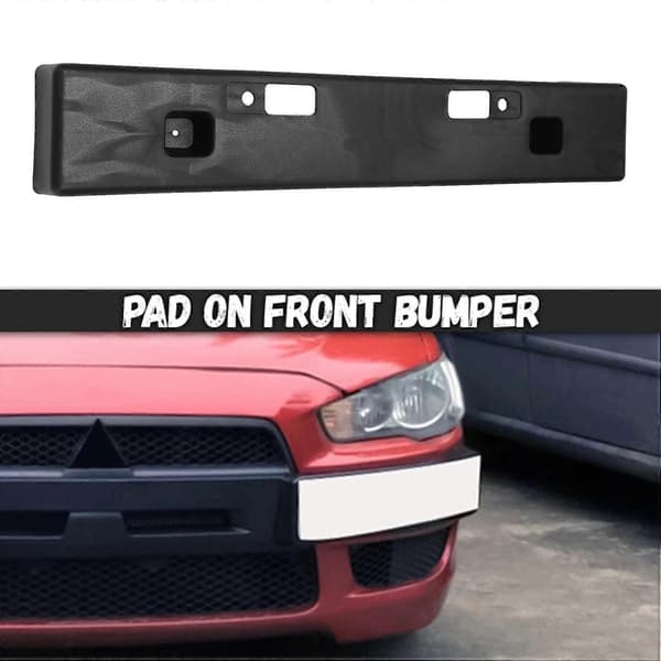 Bilnummerplåtsram för Mitsubishi Lancer EX Modifierad 2009-2016 black