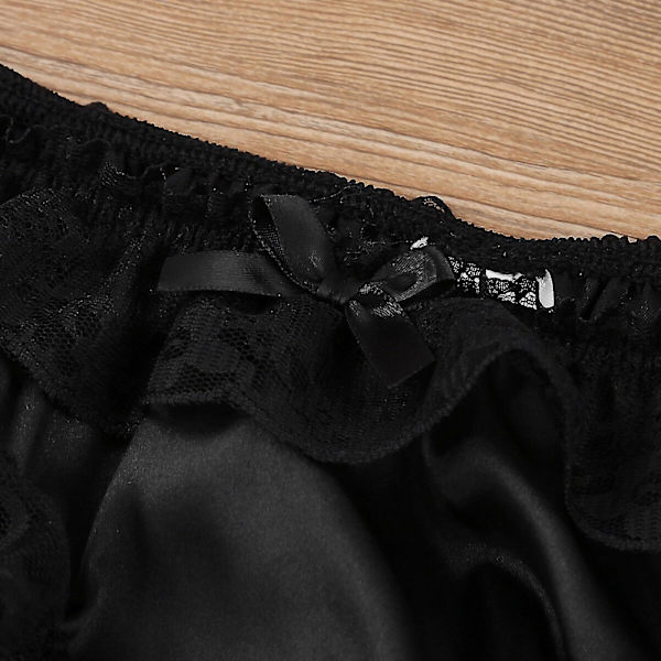 Herre Åpen Front Thong Black XL