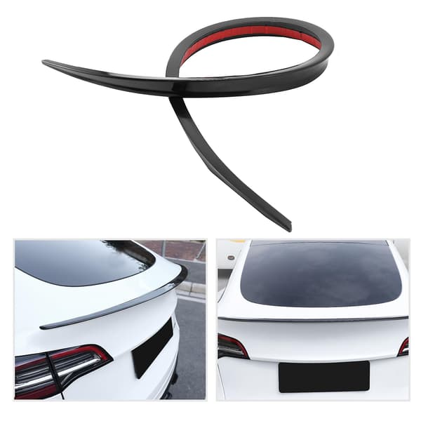 1,2m Universal Takspoiler Gloss Black Bakspoiler Bakluke Spoiler For