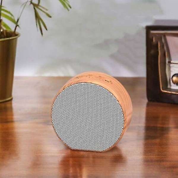 Puunsyinen Langaton Bluetooth-Kaiutin Kannettava Mini Subwoofer Stereo Kaiutin white