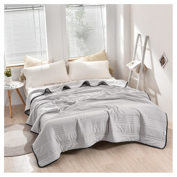 Ultrakylande Filt För Dubbel- Och Enkelsängar - Supersoft & Tvättsbart Filt För Vuxna & Barn Gray 180*220
