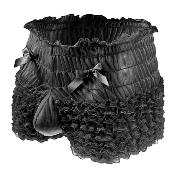 Miesten alushousut bokserit pitsiset alushousut Stlye BB Black