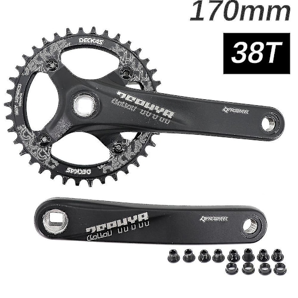 Prowheel Kampisarja Neliöaukko Mtb Pyörä 104bcd 170mm 175mm Deckas Ketjupyörä Maastopyörä 30t 32 34 36 38 40t 1x 2x 1 2 Nopeus 170mm and 38T