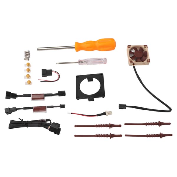 3D-Printed Fan Mount Kit Efficient Heat Dissipation for Gamecube Noctua Black Cooling Fan