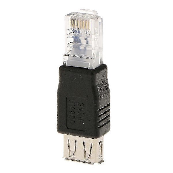 Rj45 Til Usb A Hun Adapter Stik Lan Ethernet Router Stik