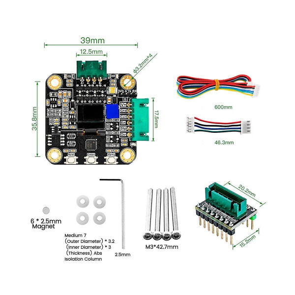 Mks Servo42c Pcba Steppermotor 32-bit Arm Servo Slutna Slinga Smt32 Styrenhet 17 Servomotorer För 3d