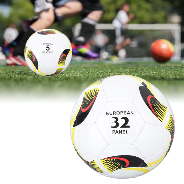 2024 Nytt, str. 5 Fotball Pvc Maismønster Elastisk Fotballgave Til treningsspill Barn Voksne Hvit