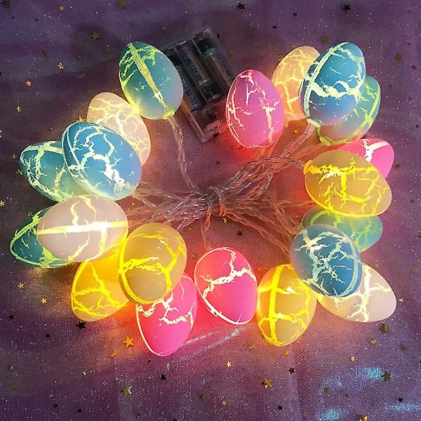 10/20/40 leds Easter Egg Led-valot paristokäyttöiset keijuvalot pääsiäiskoristeet kotiin pääsiäisvaloseppele all blue 10 LEDs