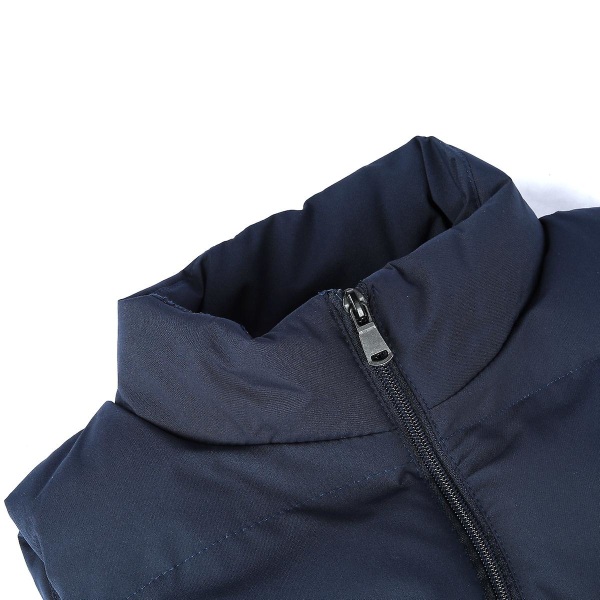 Seeunique Herre Lett Pakkbar Dunjakke Veste Ermeløs Quiltet Jakke Frakk Dark Blue L