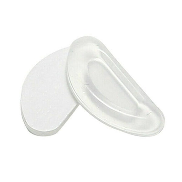 Anti-slip klæbende silikone næsepuder til brillebriller Clear 1 Pair